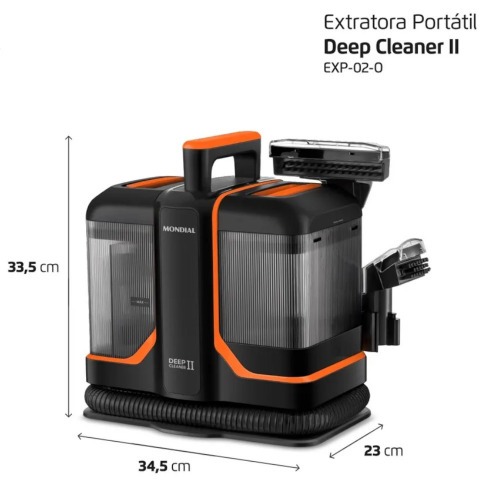 Extratora de carpete e higienizadora port�til 1800W Deep Cleaner II - EXP-02-O  220V