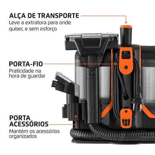 Extratora de carpete e higienizadora port�til 1800W Deep Cleaner II - EXP-02-O  220V