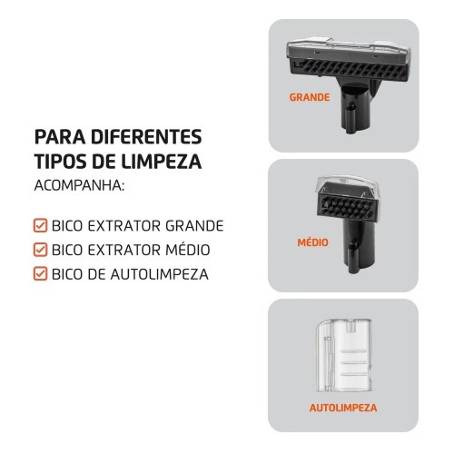 Extratora de carpete e higienizadora port�til 1800W Deep Cleaner II - EXP-02-O  220V