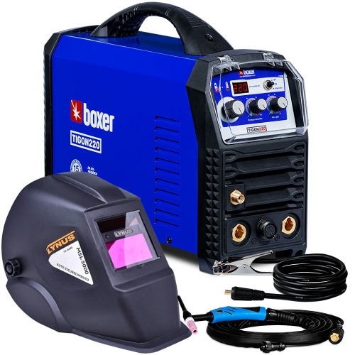 Kit Inversora de solda TIG DC 220A TIGON 220 + Máscara auto escurecimento 220V Kit Inversora de solda TIG DC 220A TIGON 220 + Máscara auto escurecimento 220V