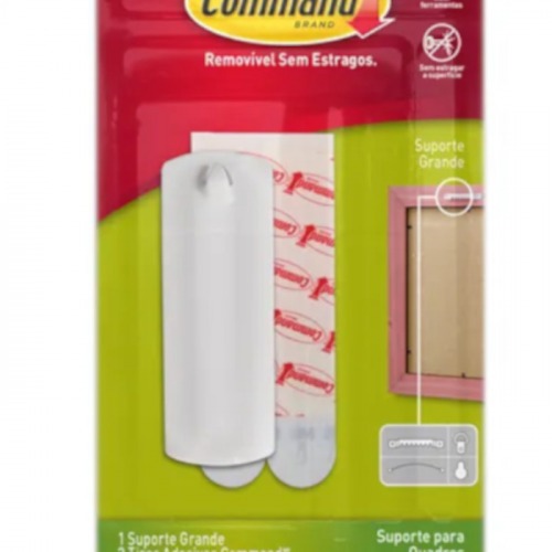 Suporte para fixação de quadros com adesivo médio - Command Suporte para fixação de quadros com adesivo médio - Command