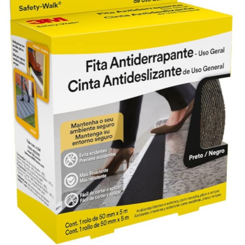 Fita adesiva antiderrapante 50 mm x 5 metros - Safety Walk Fita adesiva antiderrapante 50 mm x 5 metros - Safety Walk