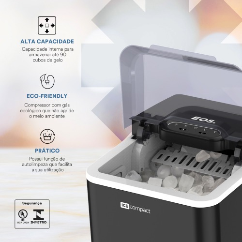 Mquina de gelo 12 Kg ice compact - EMG04P  110V