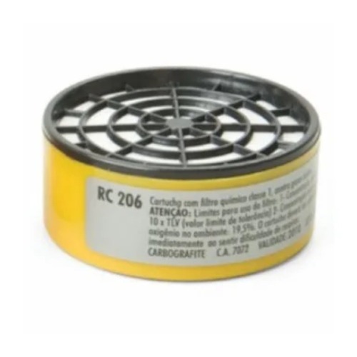 Cartucho para máscara respiratória - RC-206 Cartucho para máscara respiratória - RC-206