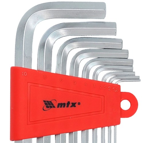 Jogo de chave allen 1,5 a 10 mm com 9 peas - 123039