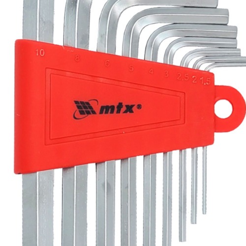 Jogo de chave allen 1,5 a 10 mm com 9 peas - 123039