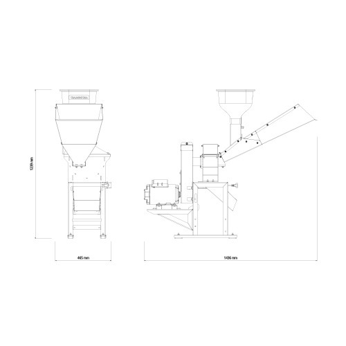 Triturador forrageiro 3 hp monof�sico com sa�da lateral - TE40TC  110V/220V
