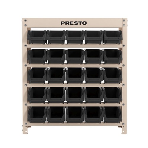 Estante metlica com 25 gavetas n 3 preta