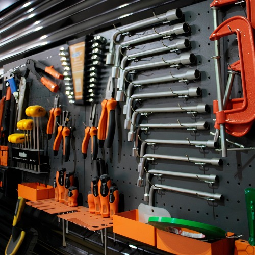 Painel para ferramentas met�lico 725 X 575 mm