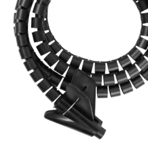 Organizador de Cabos 1,5 m 16 mm preto - BOM-5539 Organizador de Cabos 1,5 m 16 mm preto - BOM-5539