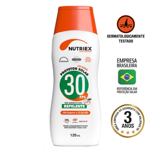 Protetor solar com repelente FPS30 120 ml
