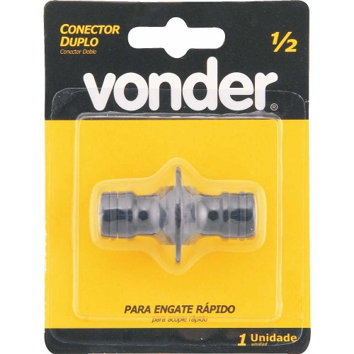 Conector duplo para engate r�pido mangueira de 1/2