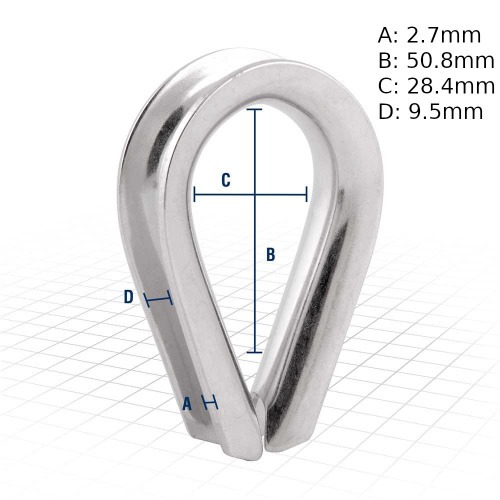 Anilha para cabo de ao 3/8