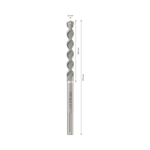 Broca de w�dea para concreto 22 x 200 x 320 mm SDS Max - MAX-4
