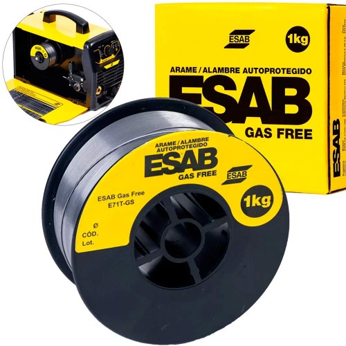 Arame para solda mig 0,8 mm 1 kg uso sem gs - Gas Free