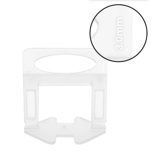 Espaador e nivelador para piso 3,0 mm com 100 peas - BOM-5546