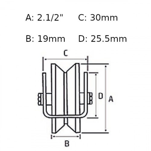 Roldana para porto 2.1/2