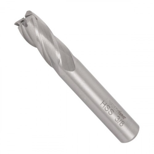 Fresa de topo em ao rpido com 4 cortes 1/2