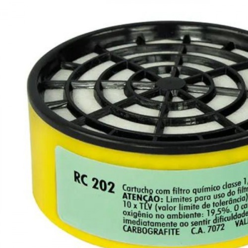 Cartucho para máscara respiratória - RC-202 Cartucho para máscara respiratória - RC-202