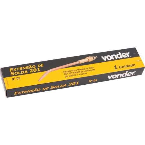 Extensão para solda 201 oxigênio e acetileno nº 09 Extensão para solda 201 oxigênio e acetileno nº 09