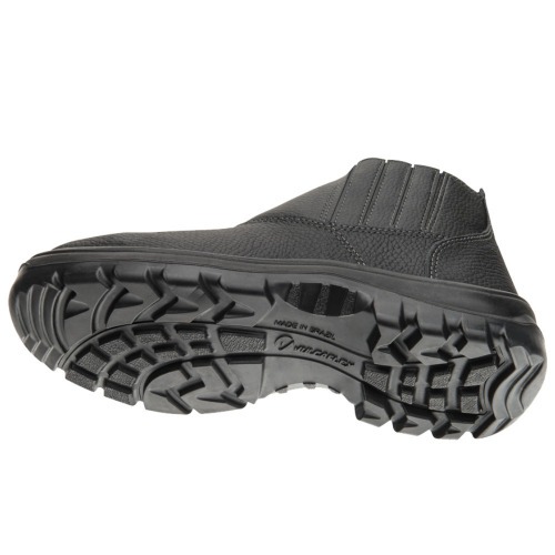 Botina bidensidade couro relax com elstico biqueira de ao - Vulcaflex