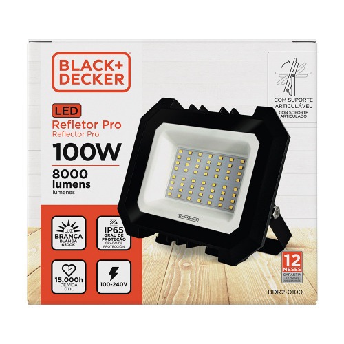 Refletor LED 50W 4.000 lmens 6500K luz branca - Pro LED  110V/220V