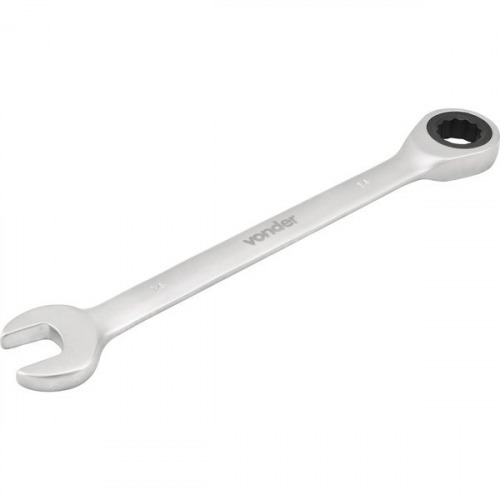 Chave combinada com catraca 8 mm a�o cromo van�dio