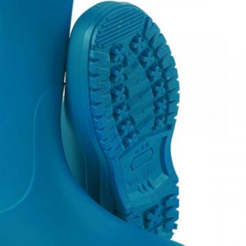 Bota de PVC azul com forro 