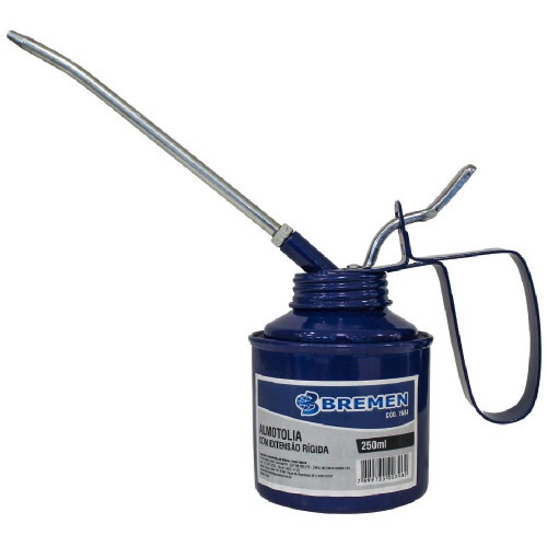 Almotolia met�lica com bico r�gido 250 ml - 7684