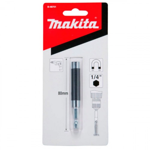 Porta bits magn�tico 80 mm com guia retr�til