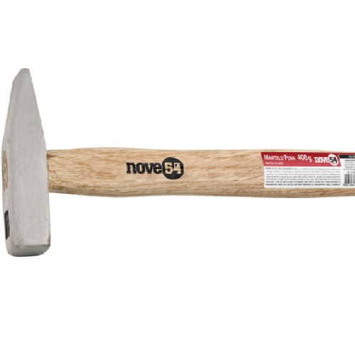 Martelo pena em ao forjado com cabo de madeira 500g