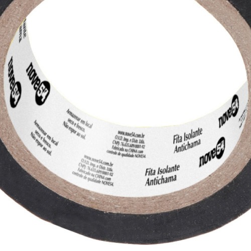 Fita isolante preta 19 mm x 20 m