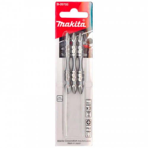 Bits phillips de torção ph2 x 65 mm encaixe 1/4 Bits phillips de torção ph2 x 65 mm encaixe 1/4