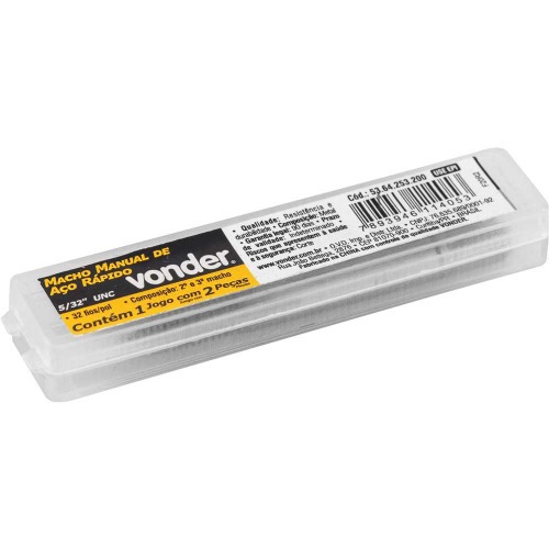 Jogo de macho manual ao rpido 5/32