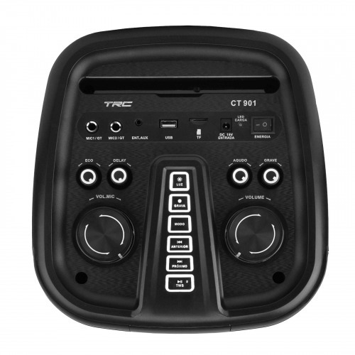 Caixa de som amplificada 900W RMS com Bluetooth TWS Radio FM - CT901 110V/220V Caixa de som amplificada 900W RMS com Bluetooth TWS Radio FM - CT901 110V/220V