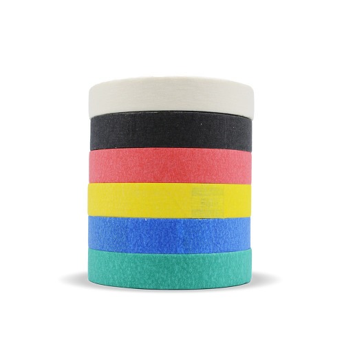 Fita crepe adesiva colorida 18 mm x 30 metros com 6 pe�as - 10401704