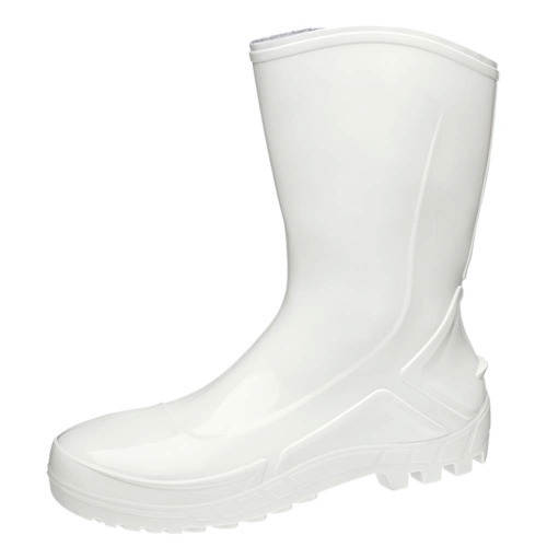 Bota de PVC impermeável cano médio sem forro branca - Vulcaflex Bota de PVC impermeável cano médio sem forro branca - Vulcaflex