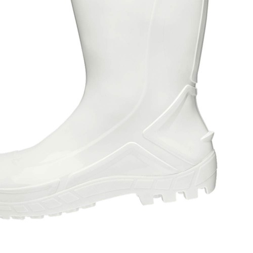 Bota de PVC impermevel cano mdio sem forro branca - Vulcaflex