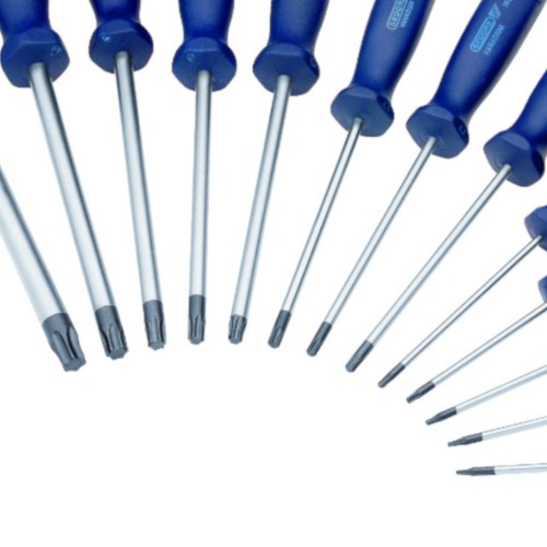 Jogo de chave hexalobular T6 a T50 com cabo 13 peças - 163 BTX Jogo de chave hexalobular T6 a T50 com cabo 13 peças - 163 BTX