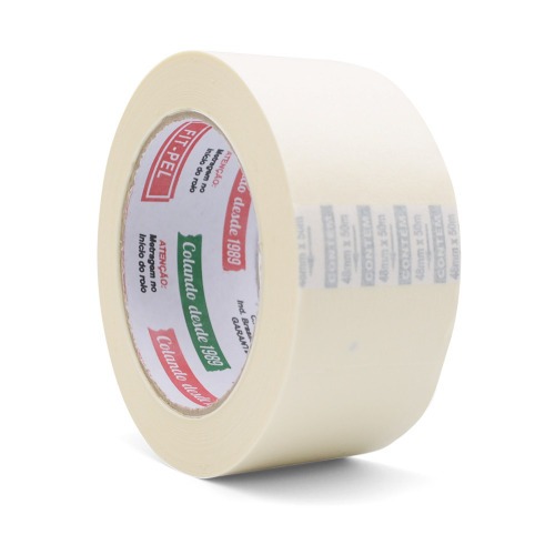 Fita crepe adesiva 48 mm x 50 metros com 2 peças - 10402104 Fita crepe adesiva 48 mm x 50 metros com 2 peças - 10402104