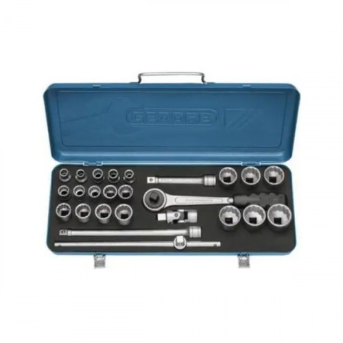 Jogo de soquete estriado 10 a 32 mm encaixe 1/2