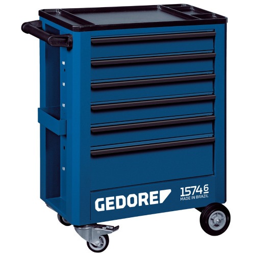 Carrinho para ferramentas com 6 gavetas - 1574 - 6 Carrinho para ferramentas com 6 gavetas - 1574 - 6
