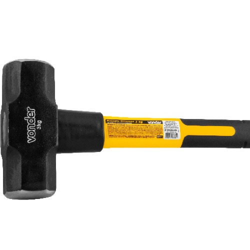 Marreta oitava 3 kg com cabo de fibra - 35.89.004.300 Marreta oitava 3 kg com cabo de fibra - 35.89.004.300