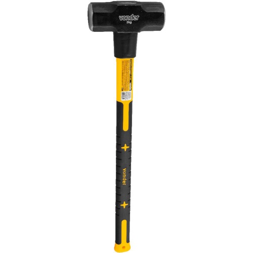 Marreta oitava 3 kg com cabo de fibra - 35.89.004.300 Marreta oitava 3 kg com cabo de fibra - 35.89.004.300