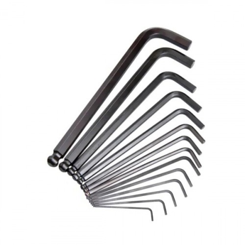 Jogo de chave allen longa abaulada 1/16 a 9/16 Jogo de chave allen longa abaulada 1/16 a 9/16