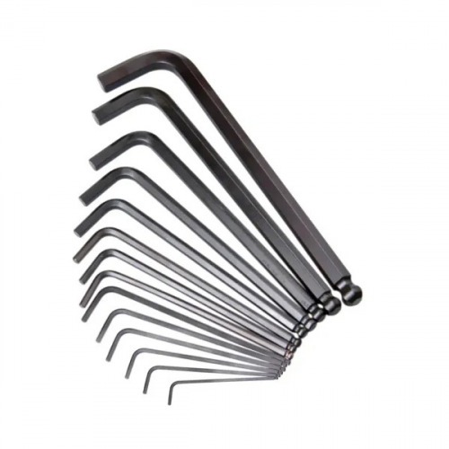 Jogo de chave allen longa abaulada 1/16 a 9/16 Jogo de chave allen longa abaulada 1/16 a 9/16