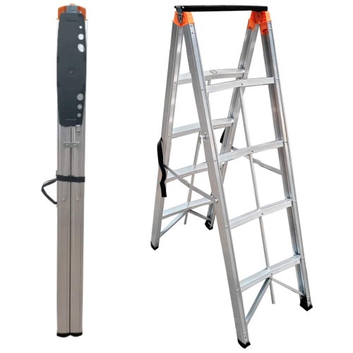 Escada Dobrvel Palito de alumnio 4 degraus - N24035517