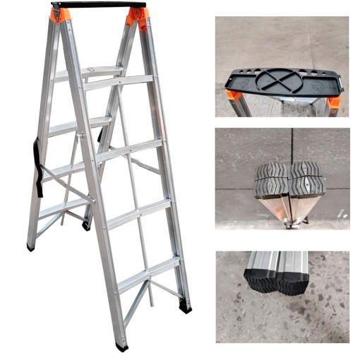 Escada Dobrvel Palito de alumnio 4 degraus - N24035517