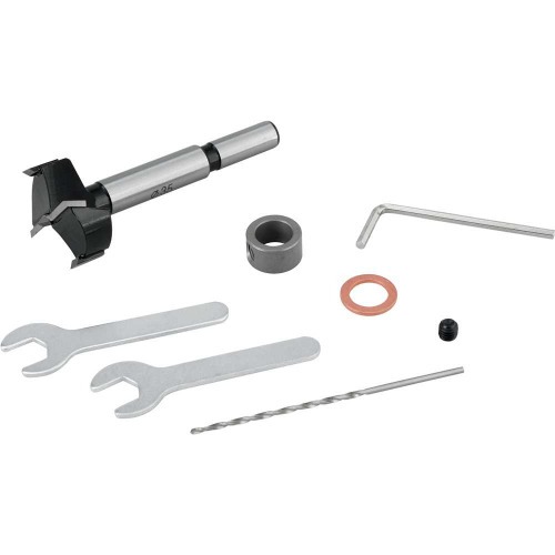 Jogo de gabarito para fura��o dobradi�a caneca 35 mm