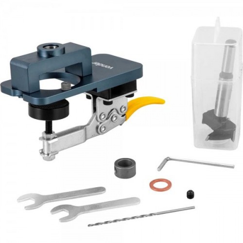 Jogo de gabarito para fura��o dobradi�a caneca 35 mm